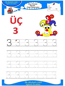 Çocuklar İçin Çizgi Çalışma Sayfaları 